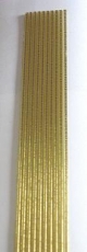 Verzierwachsstreifen rund gold 2 mm x 20 cm, 10 Stück