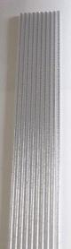 Verzierwachsstreifen rund silber 2 mm x 20 cm, 10 Stück