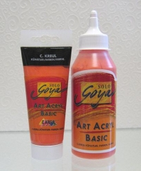 Acrylfarbe Solo Goya, echtorange, 100 ml Tube