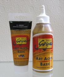 Acrylfarbe Solo Goya, goldocker, 250 ml Flasche