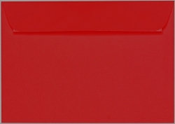 Kuvert C5,  Artoz 1001, ohne Fenster, rot