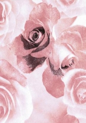 Design Vlies, Rosen rosa, 250 mm
