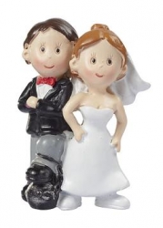 Figur Mini Hochzeitspaar mit Fußfessel, 5 cm, 1 Stück