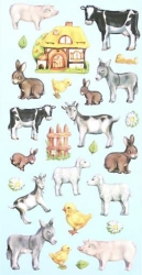 Softy Sticker, bunt, Tiere