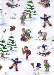 Transparentpapier Winter Wonderland Schneemann 115 g 50x61 cm 1 Rolle