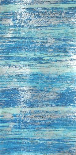 Verzierwachsplatte multicolor Shabby Style hellblau-blau-silber, 1 Stück