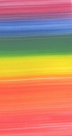 Verzierwachsplatte pastell regenbogen, handbemalt, 1 Stück