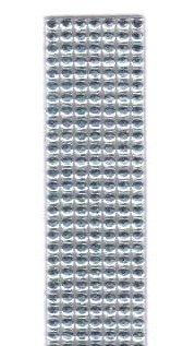 Verzierwachsstreifen Perle silber 2 mm x 20 cm, 6 Stück