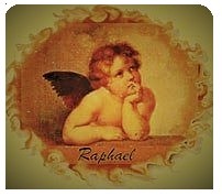 Wachsbild Raphael 75x60 mm 1 Stück